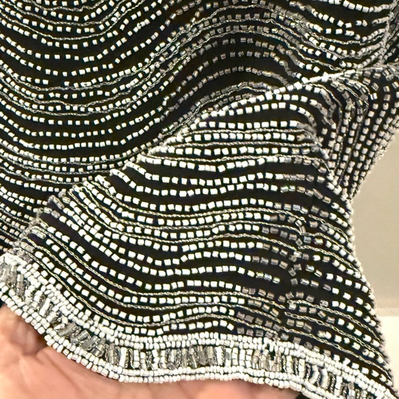 AVANI EVENING beaded silk blouse. Size S - Picture 7 of 8